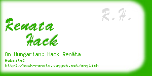 renata hack business card