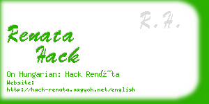 renata hack business card